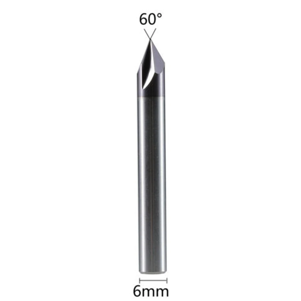 

Convenient polishing ability with 60 Degree 2Flute Carbide Chamfer Mill 6mm Shank VGroove TiAIN CNC Router Bit