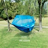Portable Travel Outdoor Camping Hanging Sleeping Single and Double Hammock with Mosquito Net 3