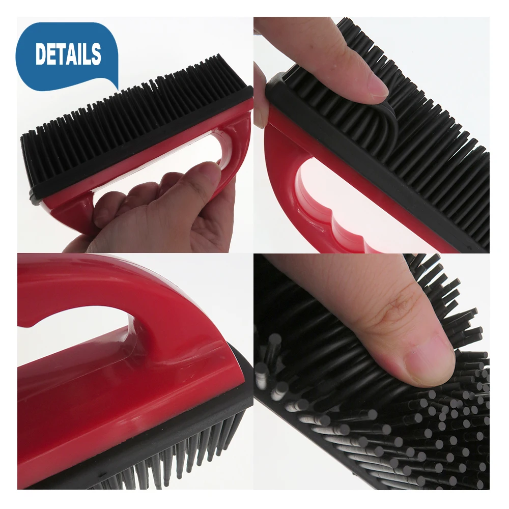 Rubber Pet Hair Removal Brush Lint Cat Dog Remove Tool Lint and Debris Remover for Cleaning Grooming Lint and Fur Removal Home 3