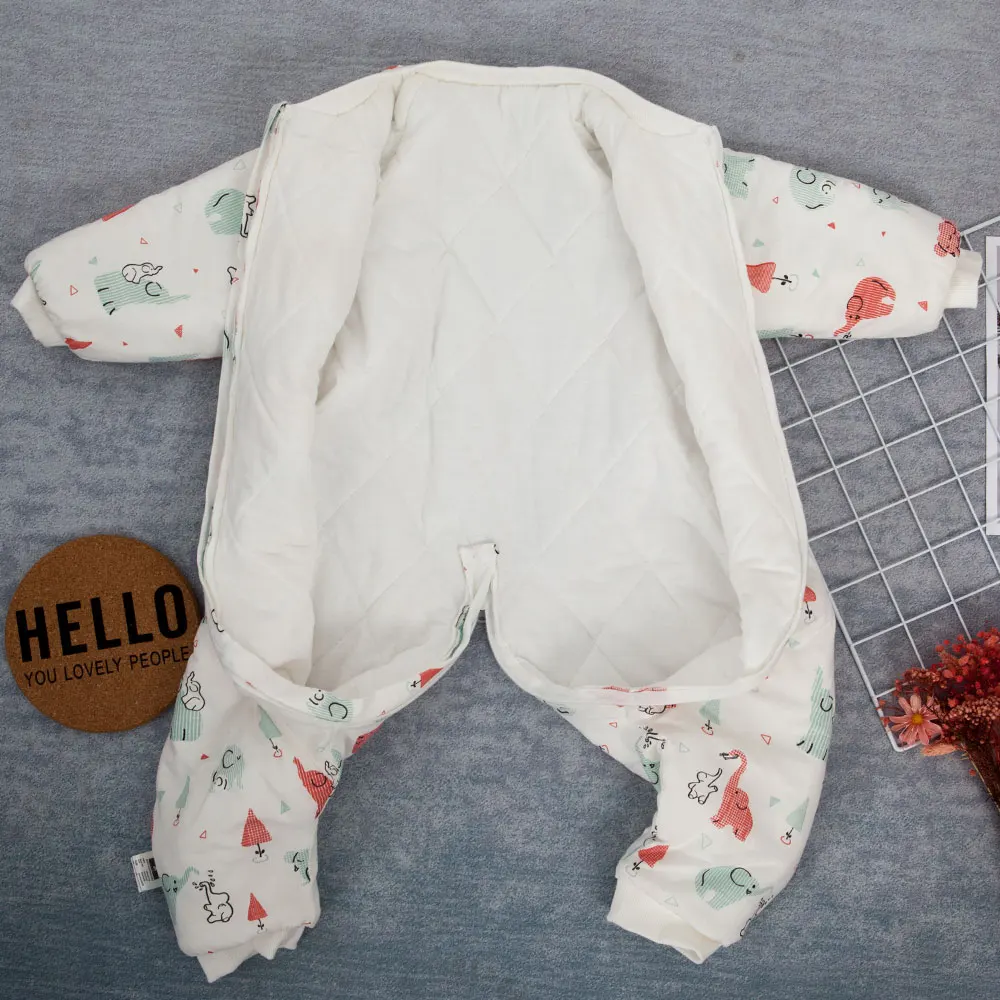 Newborn Baby Cartoon Pattern Children Bed Play Split Leg Warm Winter Anti Tipi Sleepsacks Sleeping Bag Baby Carriage Sack baby sleeping bag baby sleepwear