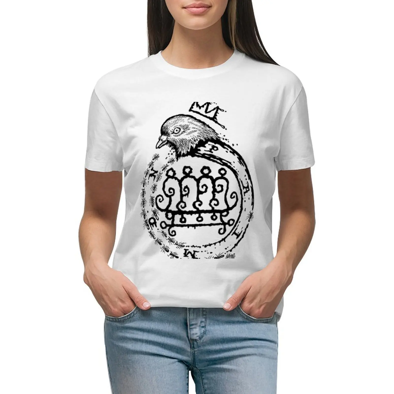 

Hereditary Movie Hail Paimon! T-shirt funny tees western t shirts for Women