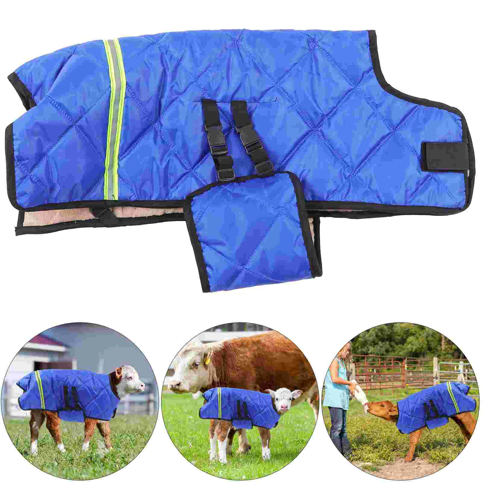 Winter Calf Vest Warm Coat Waterproof Ranch Pasture Supplies Horse Care Products Fleece Blanket Baby Calves Jackets 6