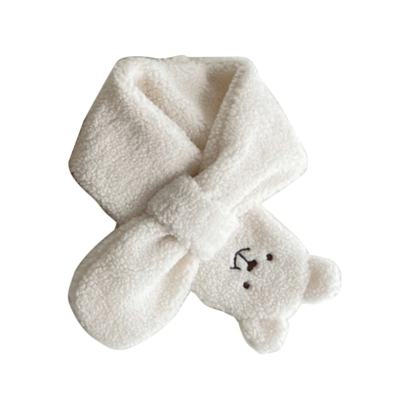 Boy Girls Bear Pattern Neckerchief Trendy Baby Neck Scarf Comfortable Muffler