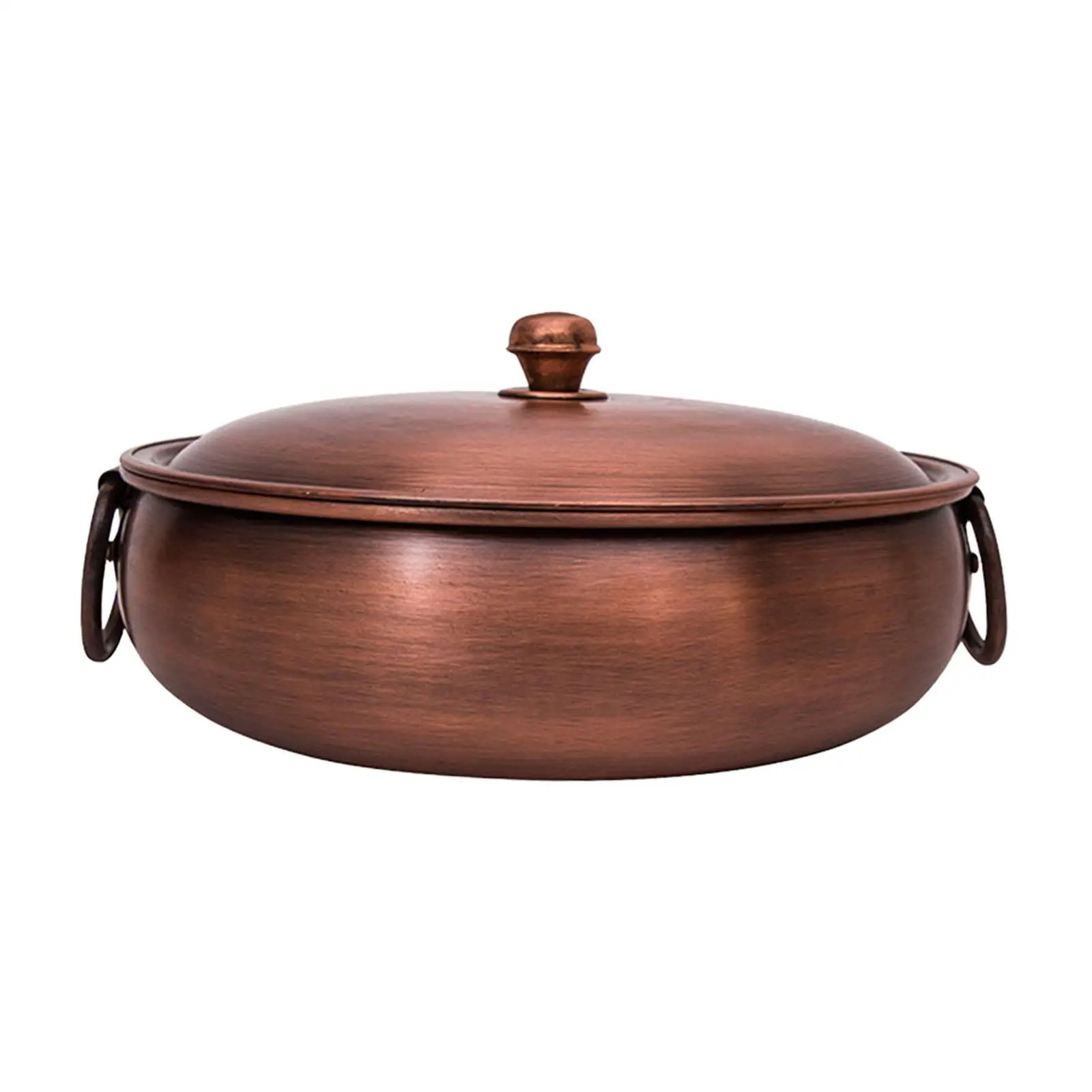 Copper Hot Pot Chafingdish with Lid Reinforced Easy to Store Sturdy Cooking Pot Soup Pot for Party Picnic Restaurant Domestic Copper Hot Pot Chafingdish with Lid Reinforced Easy to Store Sturdy Cooking Pot Soup Pot for Party Picnic Restaurant Domestic