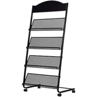 Floor-Standing Magazine Rack - Display & Store Newspapers, Magazines & Books - Simple Iron, Magazines Racks 1