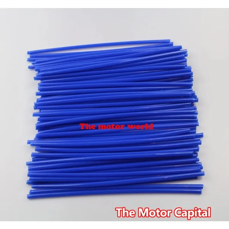 colorfull 72PCS Bike Motorcycle Mountain MTB Wheel Modification Spokes Sleeve Tube Safety Snap-On Clip Warn
