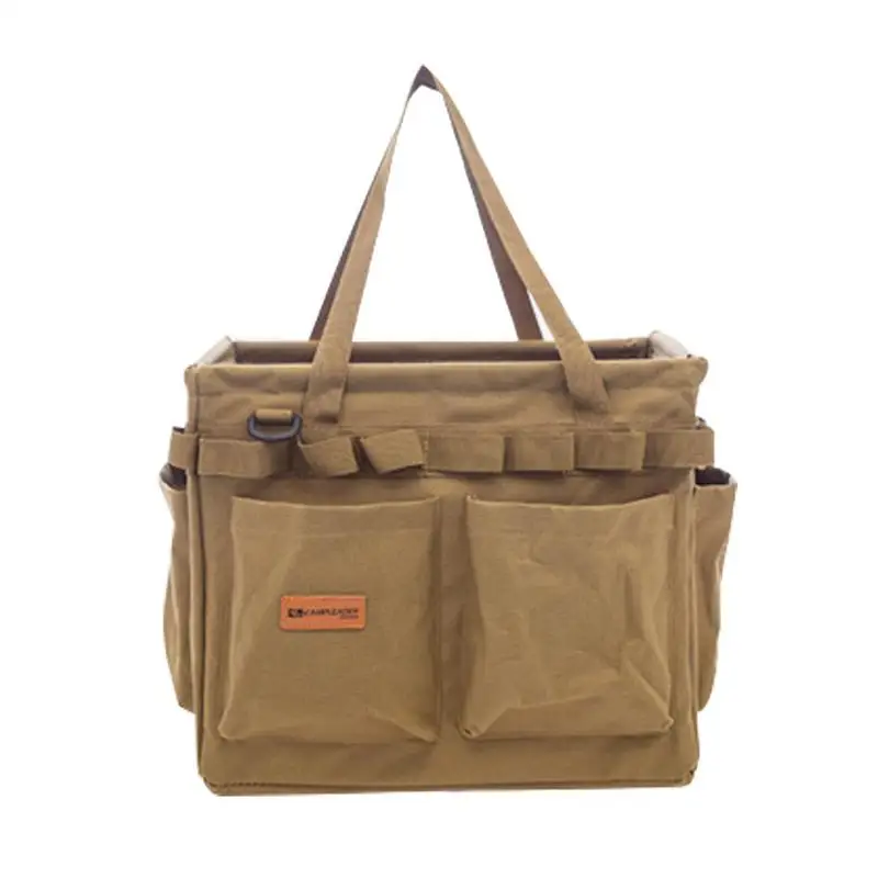 

Tool Bag Tool Storage Bag Reinforced Waterproof Multi-Pockets Oxford Cloth Wear-Resistant Reinforced Handle Tool Bag Organizer