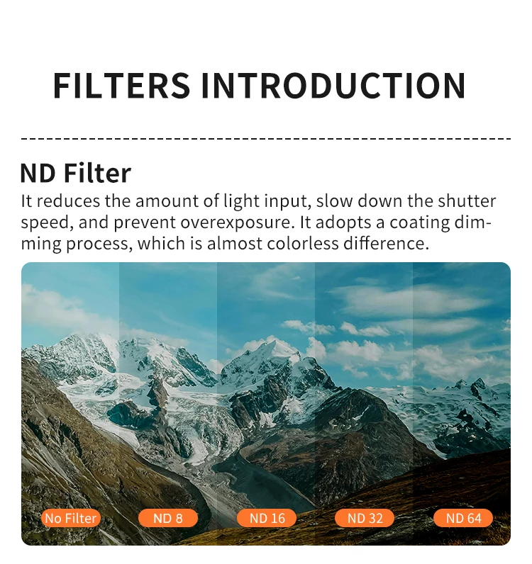 Description Picture 3 of itemLens Filter For DJI Avata 2 CPL MCUV ND8 ND16 ND32 ND64 Filters Set Avata 2 Drone Camera Protector Filter Accessories