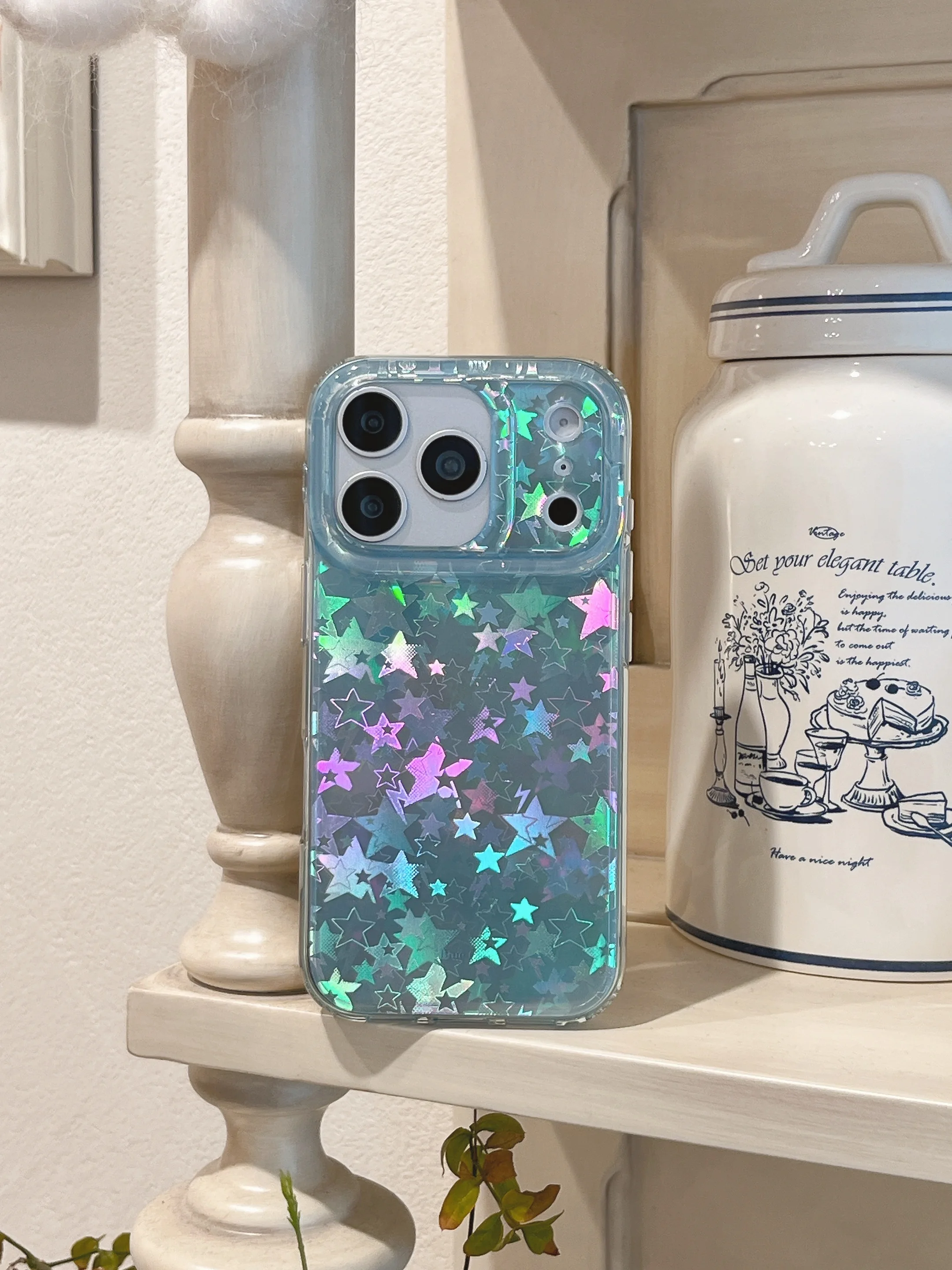 Holographic Star Sparkle Iridescent Laser Shockproof Phone Case