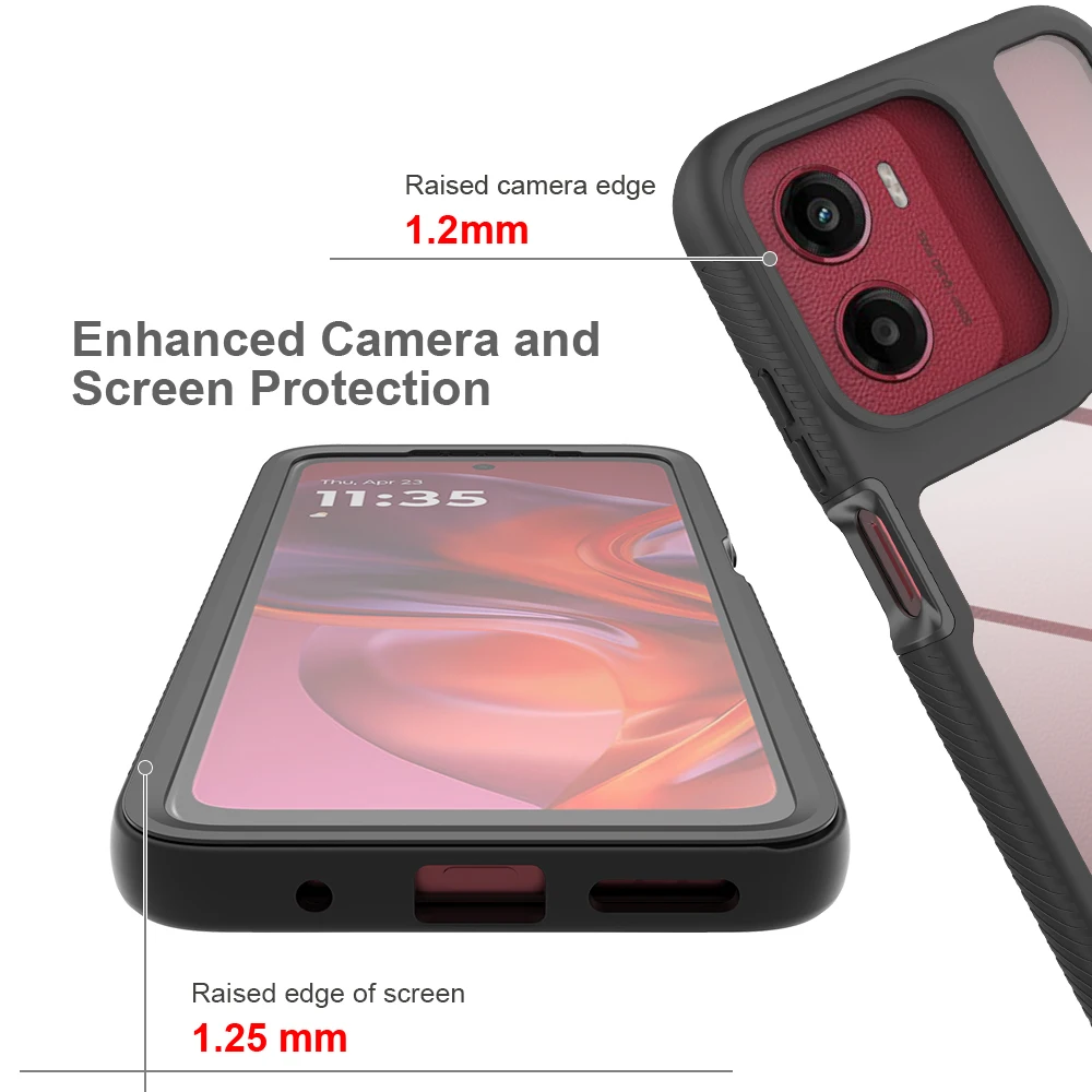 Ultimate 360° Shockproof Phone Case with Screen Protector - Dual-Layer Full Protection Cover