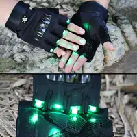 1 Pair LED Glove For Men Women Outdoor Camping Night Fishing Bait Cycling Running Flashlight Durable Gloves Repairing Work Gift 1