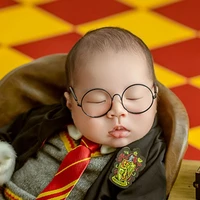 Heart Shaped Infant Glasses Newborn Photography Prop Baby Boy Girl Photo Shoot Round Sunglasses for Infants Eye Wear Accessories 3
