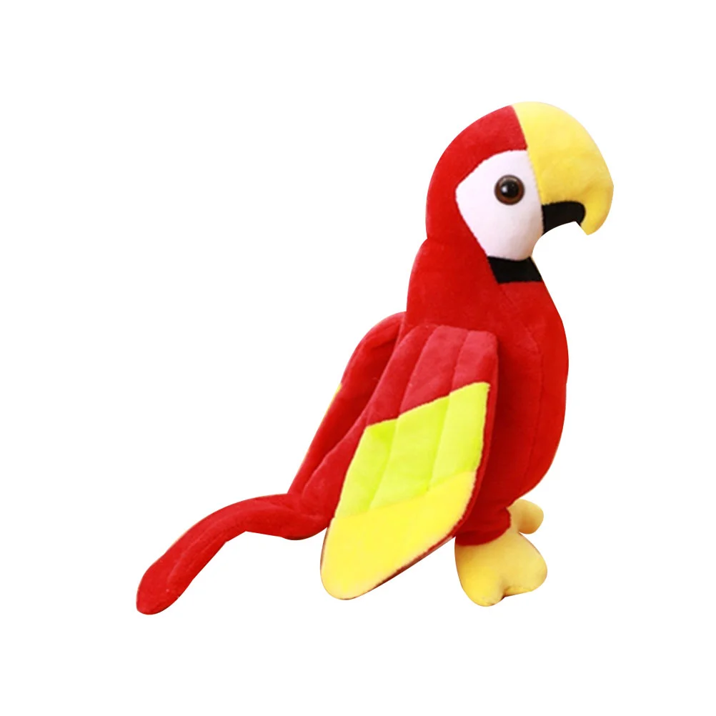 

Plush Parrot Stuffed Plush Simulation Bird 20cm Decorative Model for Living Room Sofa Bed Decoration Red