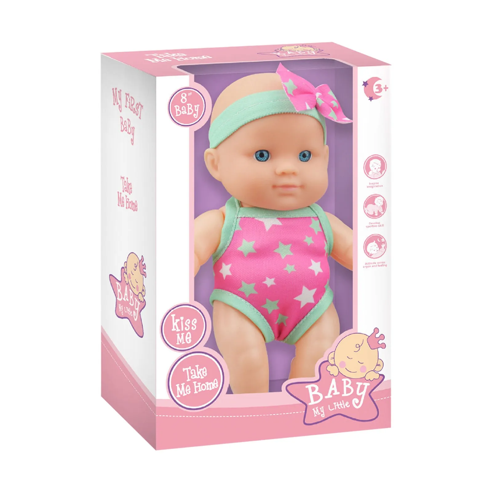 60 X 60cm Joyful Childhood At The Beach Pool Kids' Articulated Joints Swimming Dolls With Easily Detachable Swimsuits