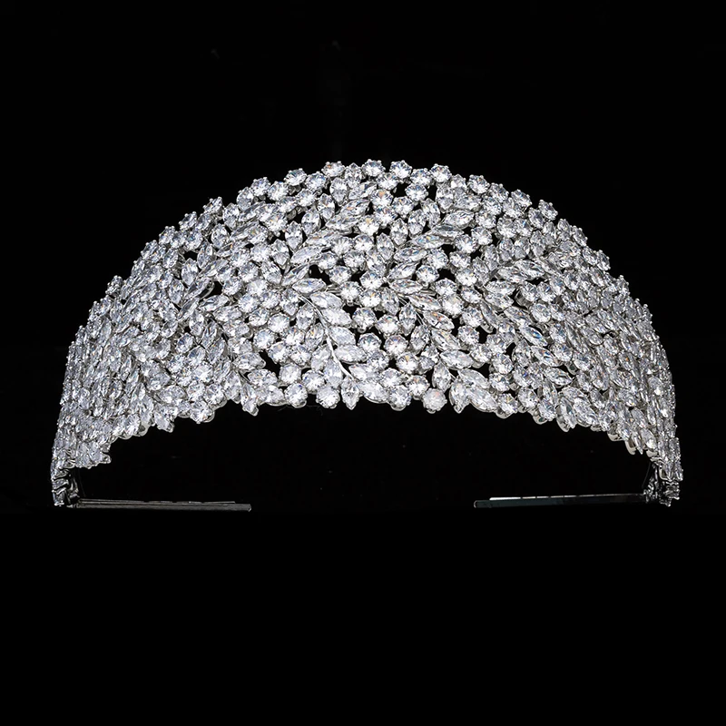 Diademi E Corona Hadiyana Vintage Simple Women Wedding Hair Jewelry Fashion Party Fascia Per Capelli Zircone Cubico Bc5142 Corona Princesa