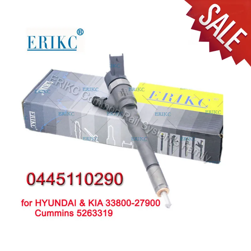 

ERIKC 0445110290 0445110729 0445110126 Auto Engine Systems 1.5 Crdi CRail Injector Body Set 0 445 110 290 for Cummins 5263319