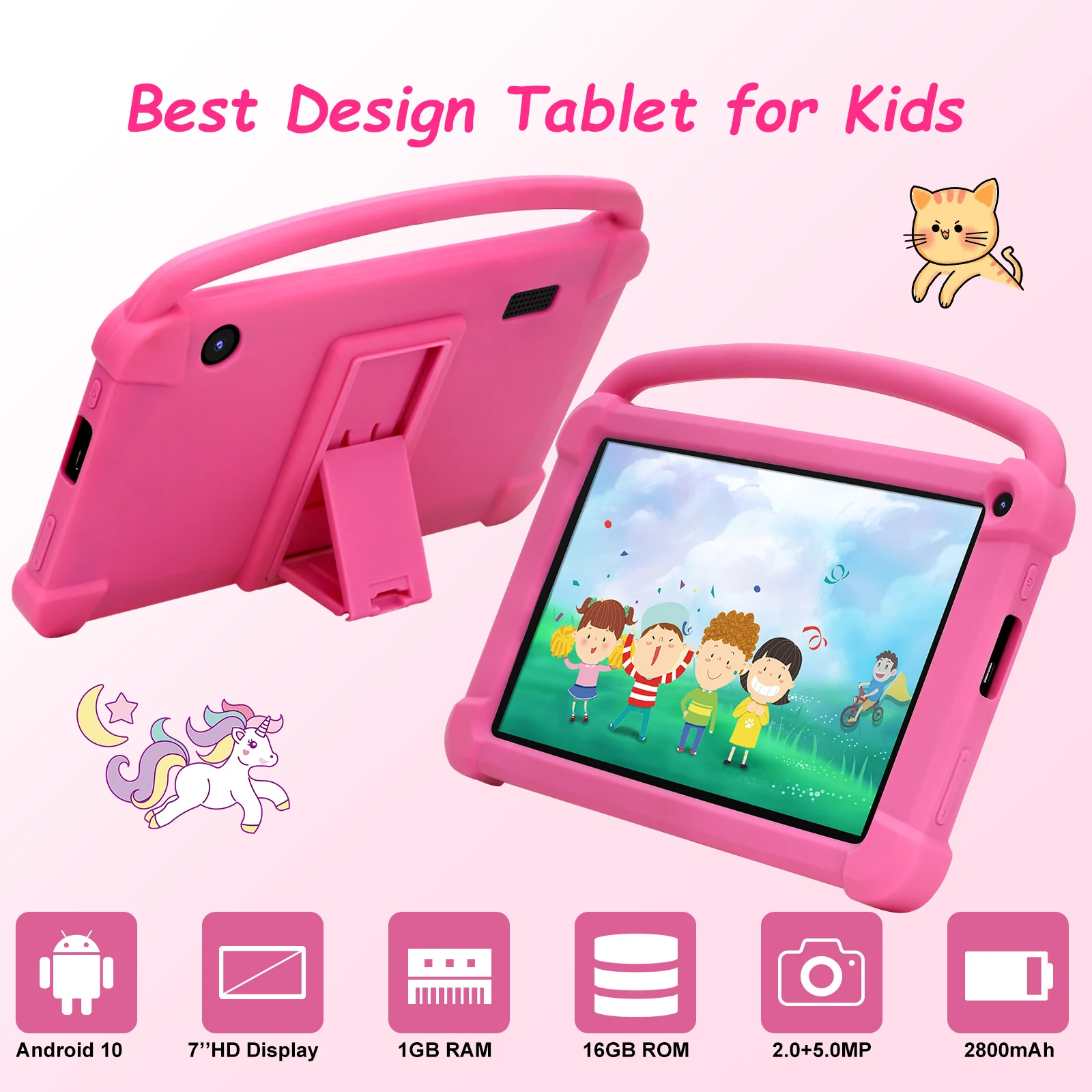 106€ sur Tablette Tactile Enfant Android 11 Éducative Jeux Quad