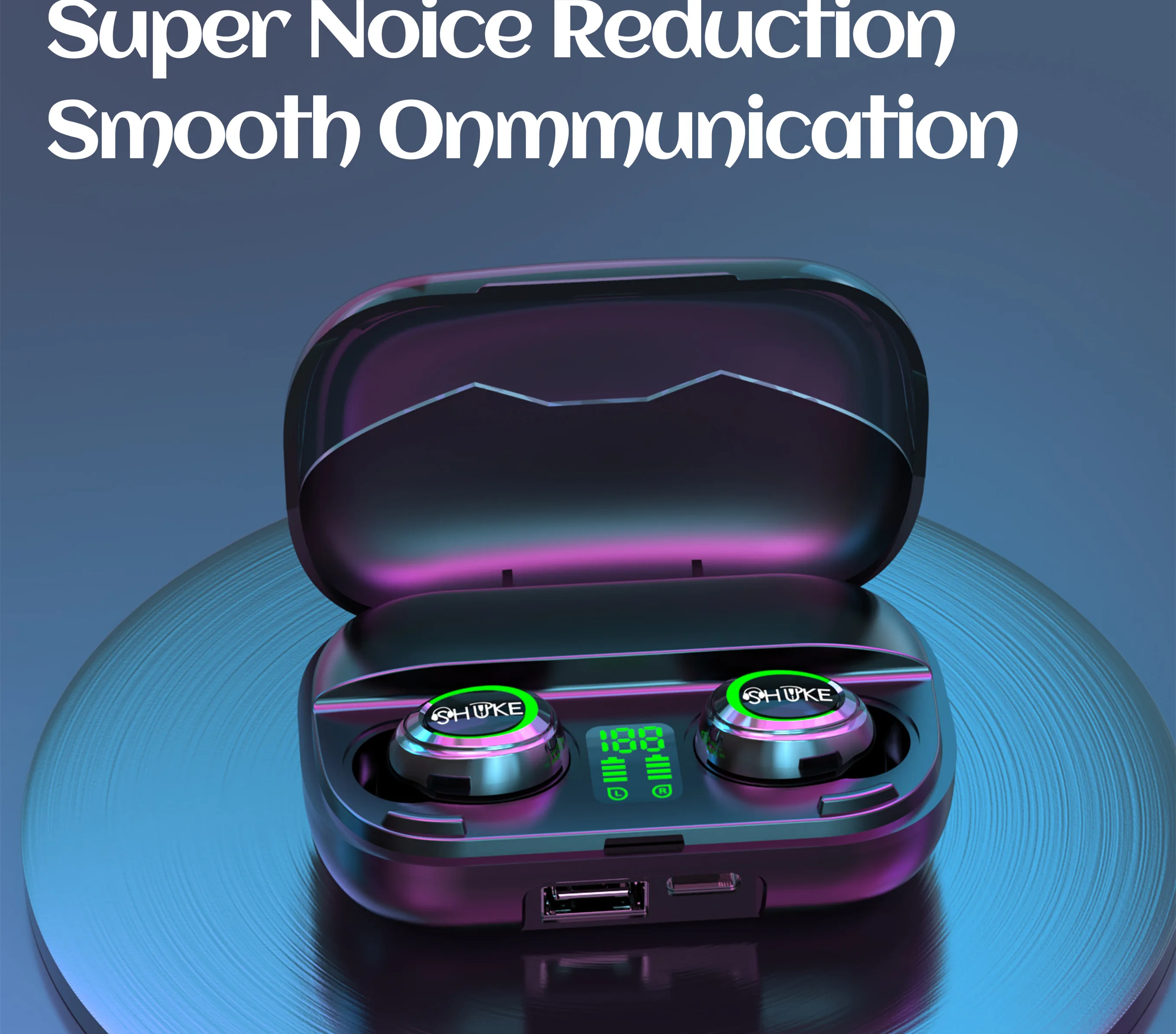 

20 Hours Play Time Bluetooth Headphones Sport Wireless Headset 5.2 TWS Stereo Earphone Earbuds Mini and Compact Comfortable Wear