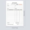 1pc (30 Sets) Handheld 3-Part Carbonless Invoice Book with Yellow & Pink Copies Work Orders Invoice Book for Small Business 2