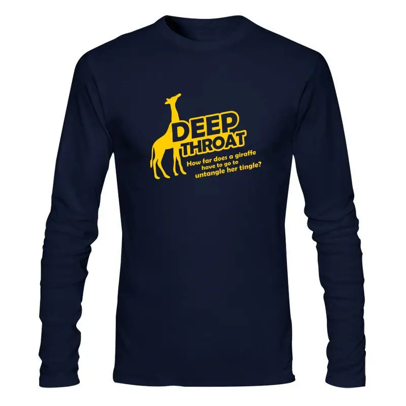 Man Clothing Deep Throat Deepthroat Giraffe Fun Adult Spruche S Xxl T Shirt |