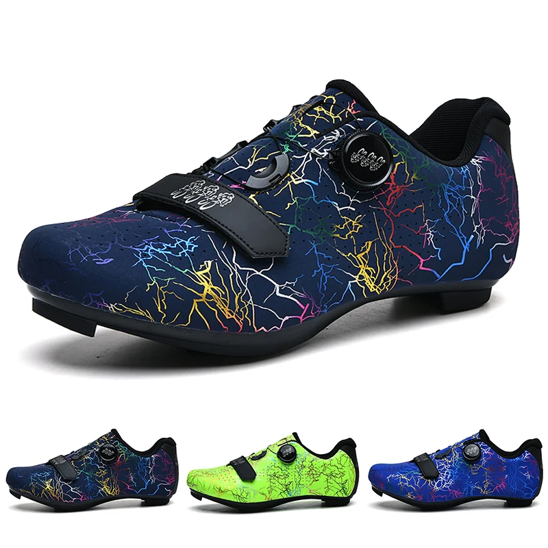 Men SPD Speed Bicycle Sports Shoes Self-Locking Road Bottom Scooter Shoes Lightweight MTB Mountain Bottom Off-Road Cycling