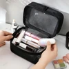 1/2/3 Layers Portable Mesh Travel Lightweight Cosmetic Storage Bags Large Capacity Toiletry Bag for Home Hotel Makeup Bag 5