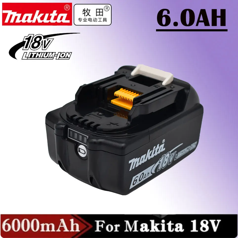 

Makita Original Lithium ion Rechargeable Battery 18V 6000mAh 18v 6.0Ah drill Replacement Battery BL1860 BL1830 BL1850 BL1860B
