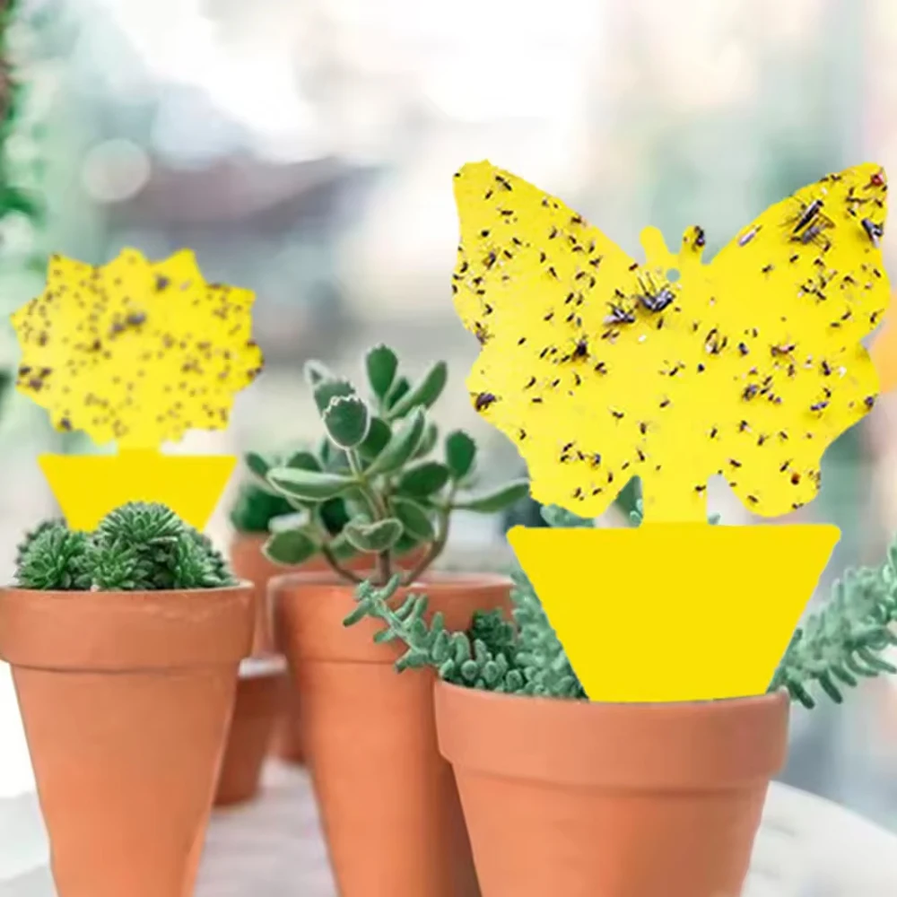 Strong Yellow Sticky Traps for Indoor-Outdoor Flying Pests - 450 Pack