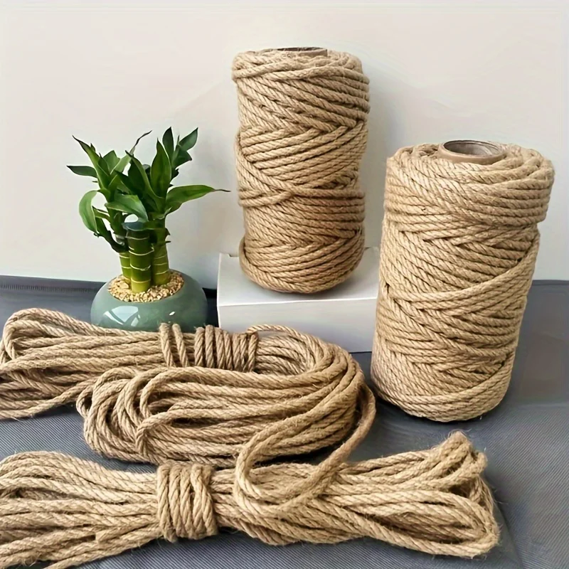 Cat Scratching Post 4mm/6mm/8mm/10mm Natural Sisal Rope Tree Scratching DIY Toy Furniture Protector