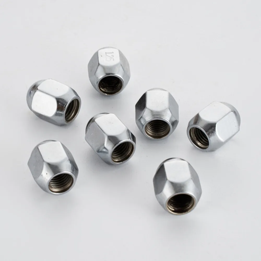20 pcs m10x1.25 Wheel Lug Nuts Chrome Car Tire Lug Nuts AliExpress