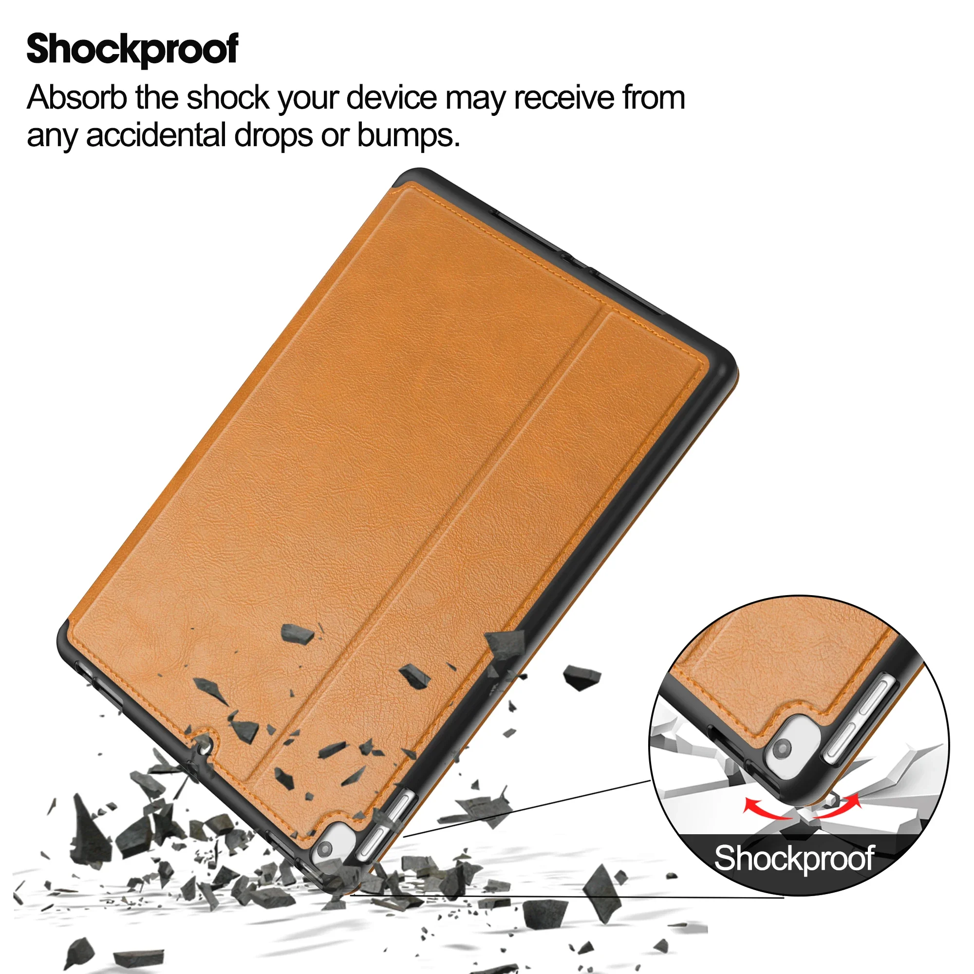 Magnetic Flip Business PU Leather iPad Case with Pen Holder