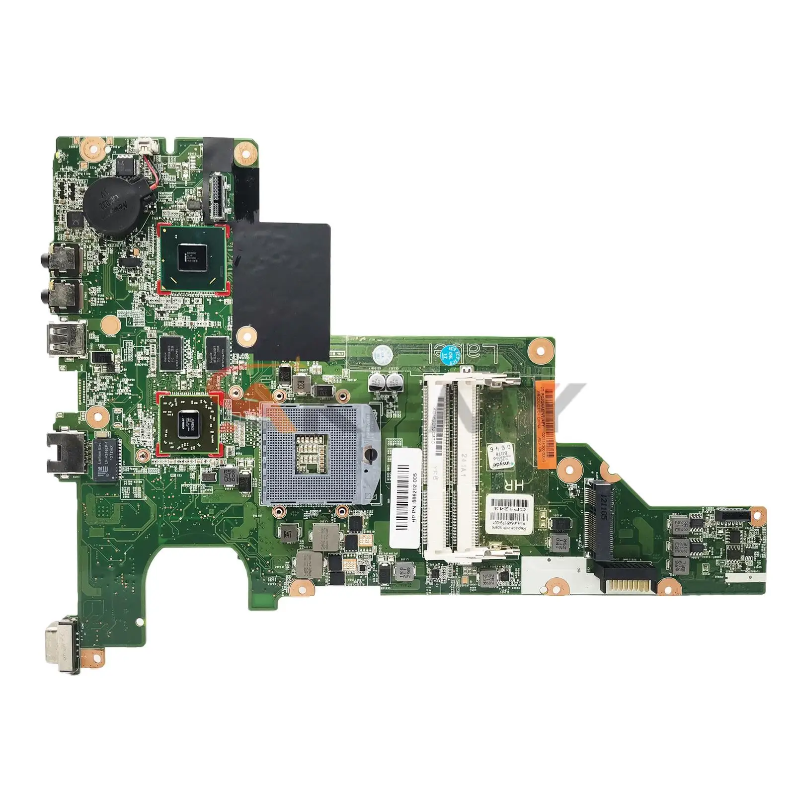 para 2000 Cq43 Cq57 430 431 435 630 635 Placa-mãe do Portátil Hm65 Ddr3 Intel 100 Completo Testado Bom 646179001 646177601 - Imagem 2