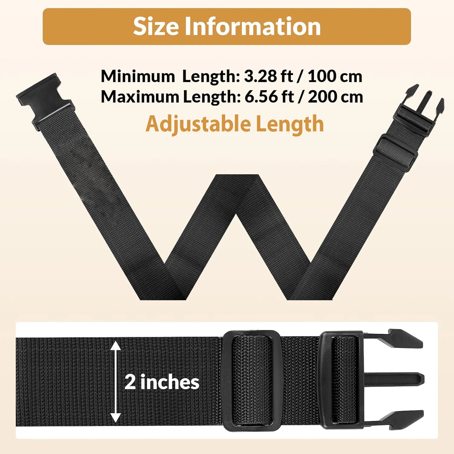 2 Piece Luggage Strap for Suitcases Bundling Packing Belt Suitcase thumbnail 9