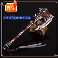 New 19cm World of Warcraft Weapon Gorehowl Axe Garrosh Hellscream Game Peripheral Metal Sword Model Samurai weapon Crafts Toys 1