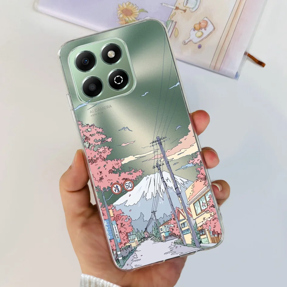 Charming Love Heart Cartoon Soft Silicone TPU Phone Cover -