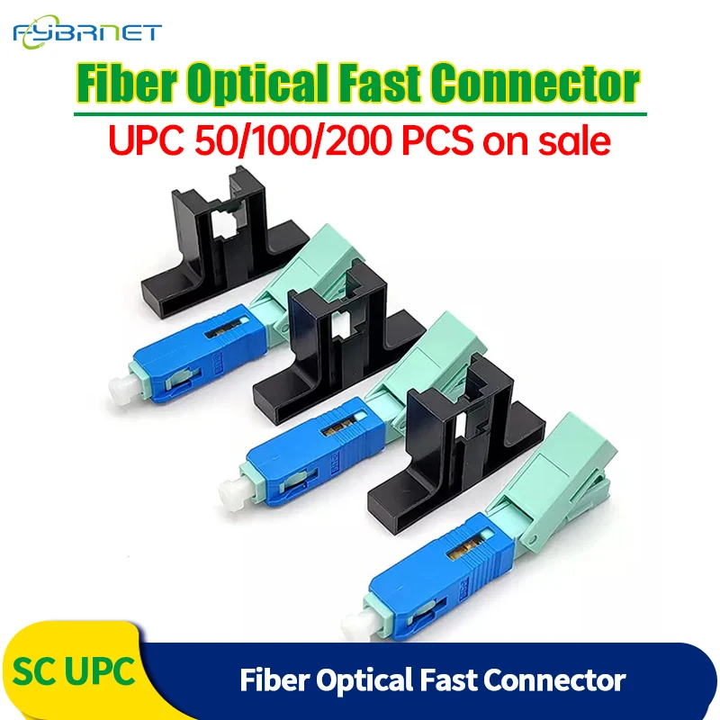 FTTH Tool Cold Connector Tool SC UPC/SC APC 53MM Single-Mode Optical Connector Single-Mode SC Quick Connector Optical Adapter