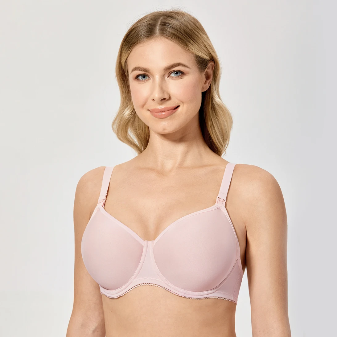 Gratlin Nursing Bra Maternity Plus Size D DD E F G H Cup Full Coverage Lightly Padded Breastfeeding Clothes Pregnancy Postpartum nursing bra ladies bra women bra full cup bra