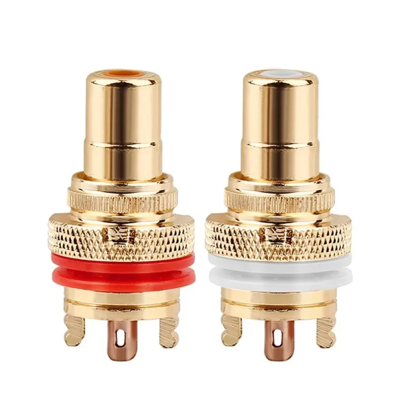 RCA-Connectors-Female-Jack-Plug-Copper-Rhodium-Gold-Plated-CMC-RCA ...