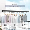 Folding Clothes Hanger Retractable Cloth Drying Rack Indoor&Outdoor Space Aluminum Household Clothes Organization WB3027 4