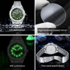 OPK brand watch waterproof quartz watch steel strip men's watch 8158 4