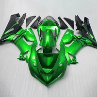 Kit de carenagem personalizado como você precisa, para kawasaki ninja zx6r 2005, 2006, zx 6r 636, 05, 06, peças verdes 1