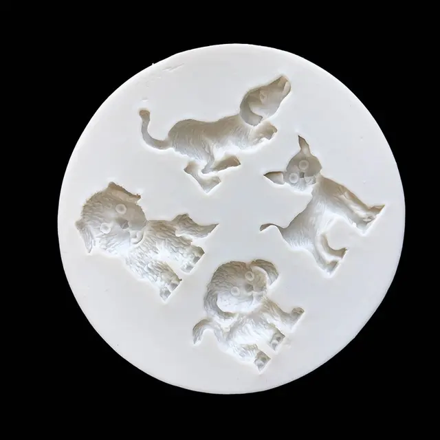 Dog Pet Shape Fondant Silicone Mold