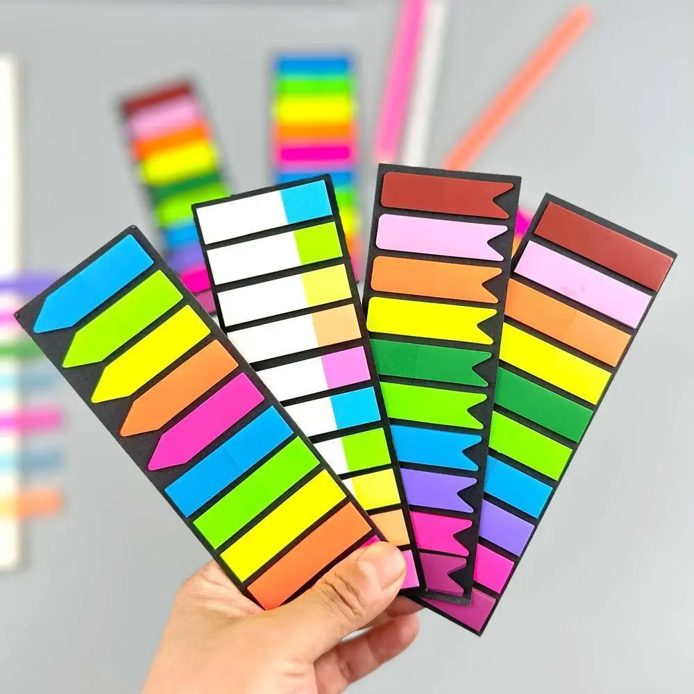 Posted It Transparent Sticky Notes Tab Self-Adhesive Kawaii Clear Bookmarkers Annotation Books Page Marker Stationery 200 Sheets bookmarks stationery supplies,index tabs