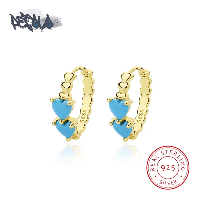 

Серьги женские из серебра 925 пробы, бирюзовые