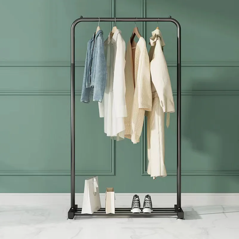 

Modern Bedroom Clothes Rack Foldable Balcony Portable Multifunctional Coat Rack Floor Metal Hanging Perchero Pared Furniture