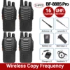 2/4pcs Baofeng BF-888S Pro Walkie Talkie Long Range Wireless Copy Frequency UHF Portable USB charger Ham Radio for Hunting 1
