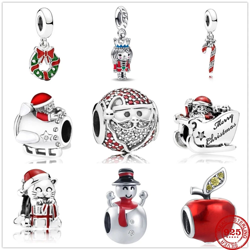 New925SterlingSilverChristmasCharmDIYBeadfitoriginalPandora