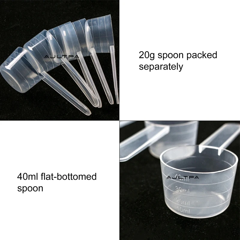 Kitchen Measuring Spoons Measuring Spoon Set Electronic Measuring Spoon 40ml 20g flat bottom graduated transparent plastic measuring spoon individually packaged