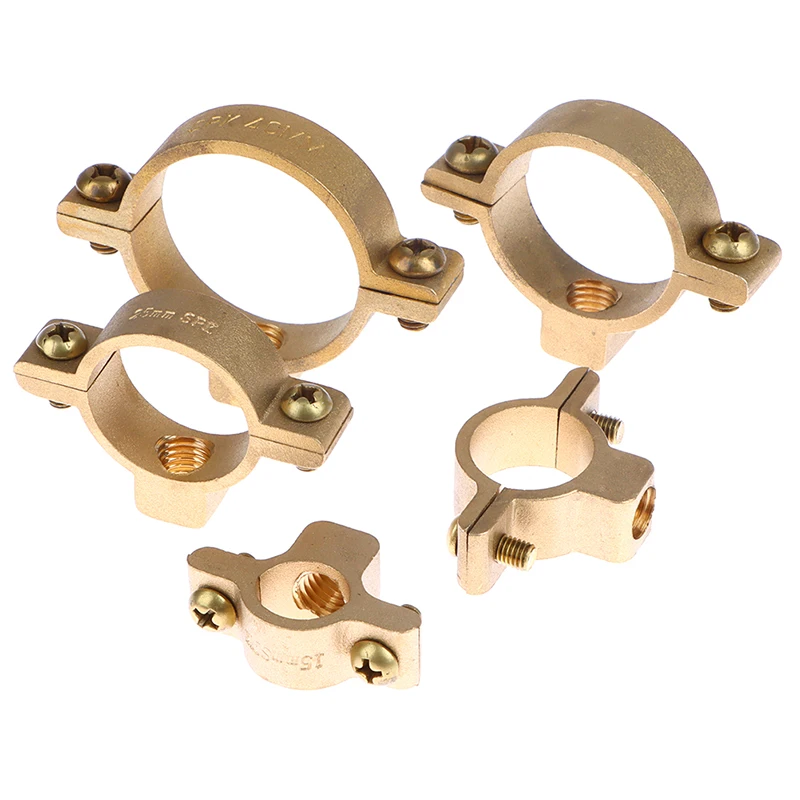 황동 파이프 클램프 브래킷 지지대 행어 고정 배관 용수, 15mm, 22mm, 28mm, 35mm, 40mm