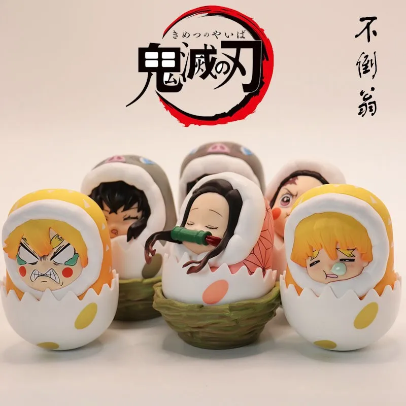 

Аниме рассекающий демонов киметасу No Yaiba Tanjirou Zenitsu сидящий стакан фигурки героев кавайная ПВХ Модель игрушка кукла в подарочной коробке